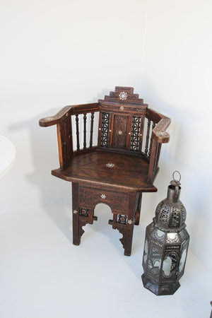 Moroccan Metal and Clear Glass Candle Lantern