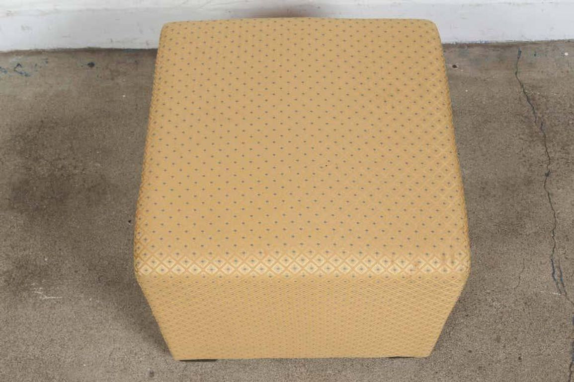 Cube Upholstered Stool Moroccan Ottoman Poufs