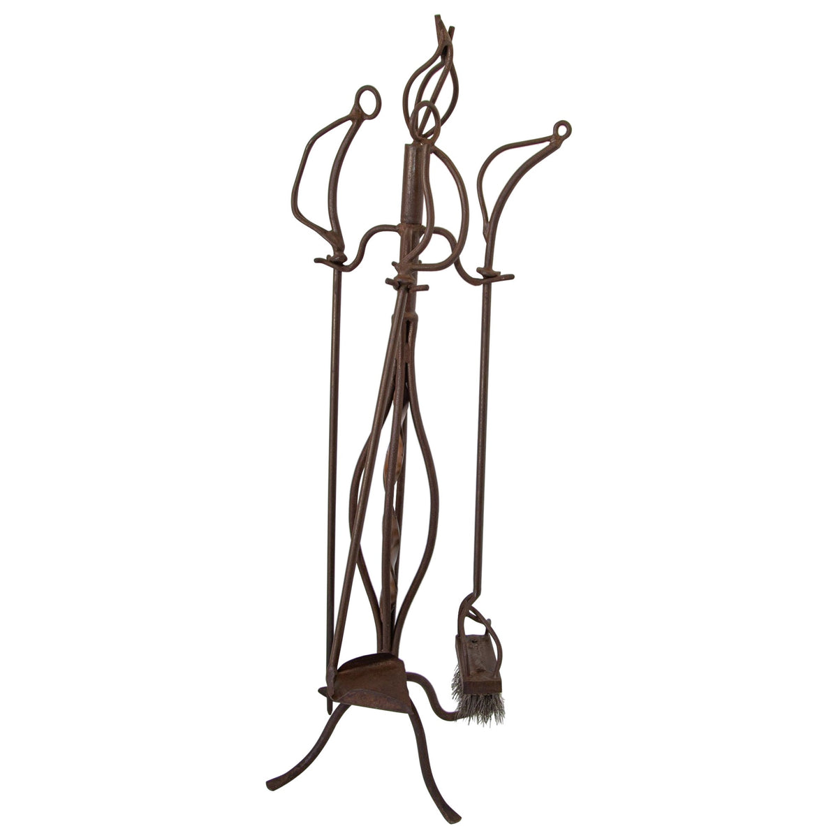 Sculptural Iron Fireplace Tools, Arts and Crafts Style, USA, 1960 — United States