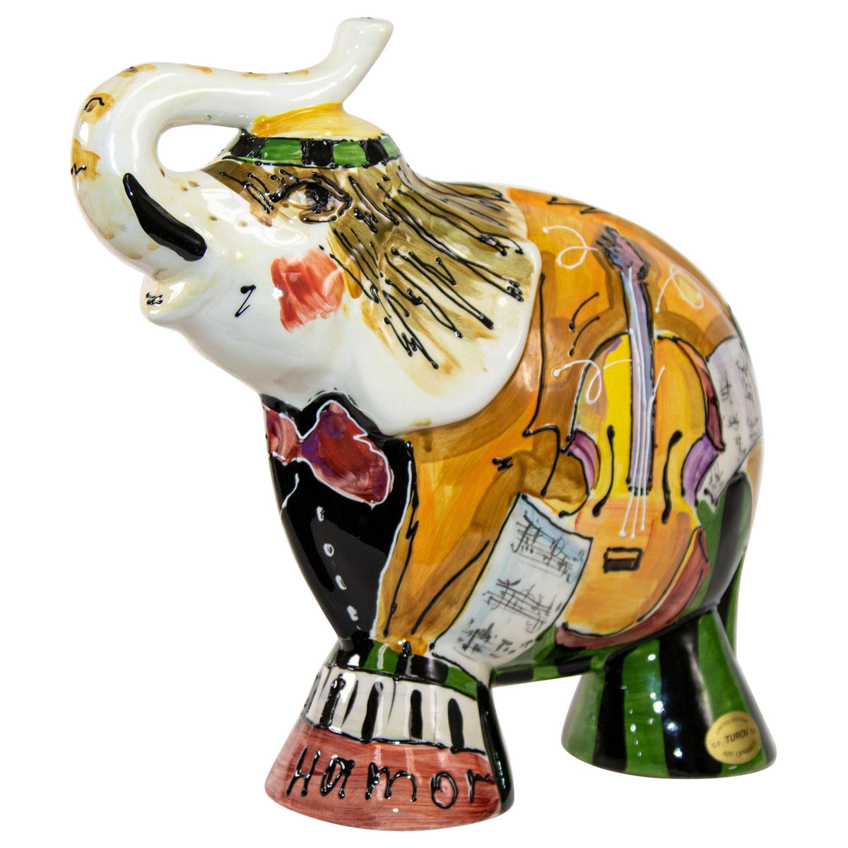 1990s Anatoly Turov Large Ceramic Circus Elephant Signed and Numbered — United States