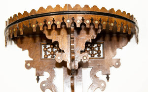 1920s Antique Moroccan Wall Bracket Shell Inlay Moorish Wall Shelf