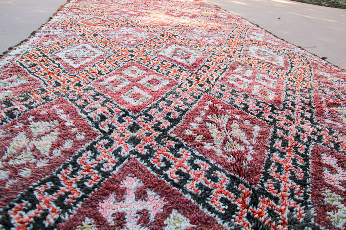 1960s Vintage Moroccan Berber Rug by Berber Tribes, Hand-Woven Wool