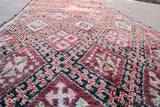 1960s Moroccan Berber Rug Pink Vintage Rehmana Marrakech Carpet