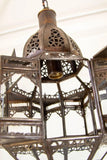 Moroccan Hanging Glass Lantern in Moorish Star Shape