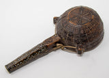 Antique African Moroccan Tribal Wood Flask 19th C.