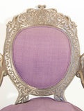 Anglo Indian Armchair Throne Silver Embossed Throne 19th Century