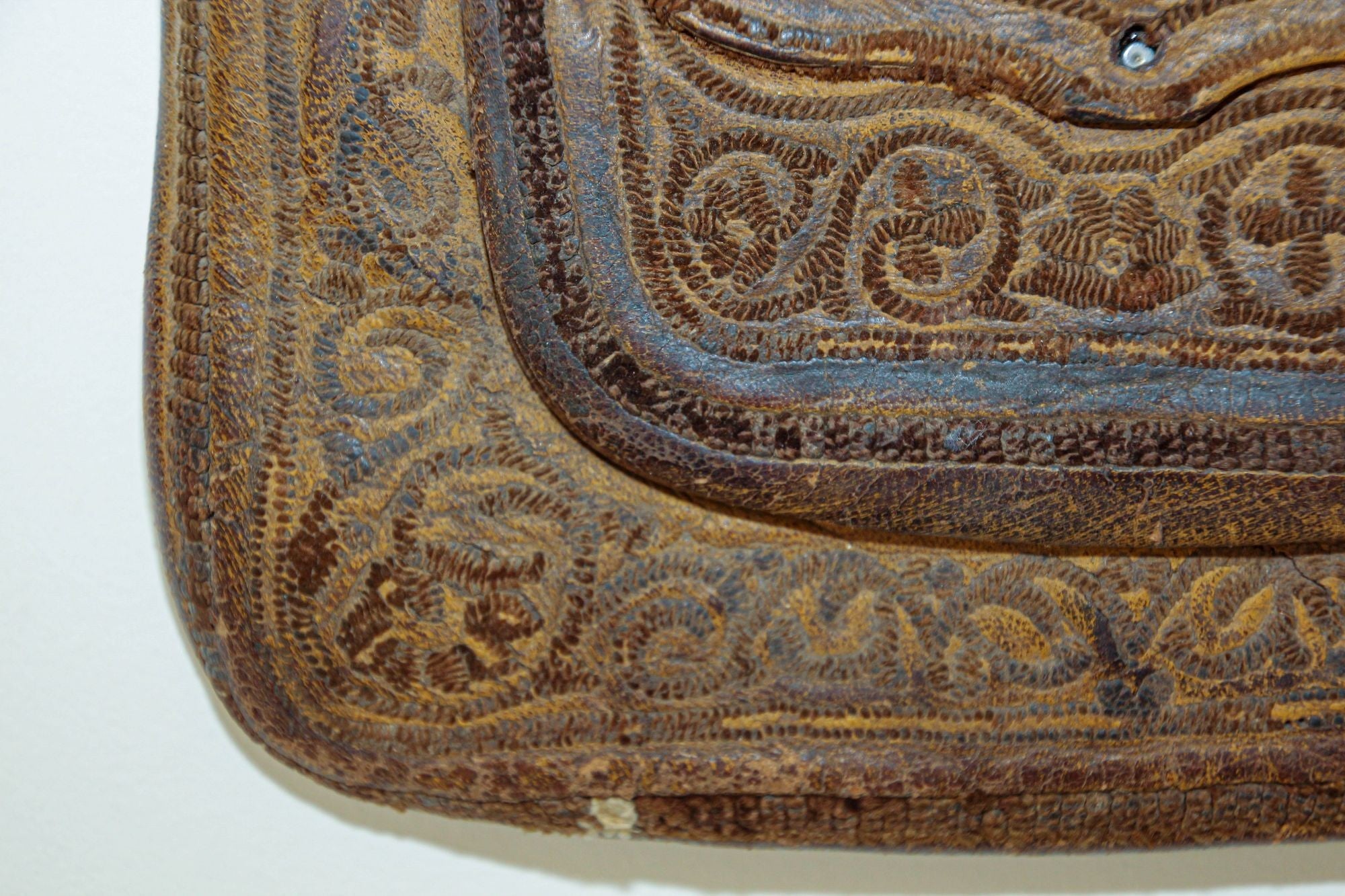 Vintage Moroccan Messenger Leather Bag