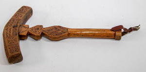 Moroccan Berber Wooden Sugar Hammer Marteau a Sucre Deggaga