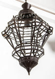 Moroccan Clear Glass Lantern in Moorish Style