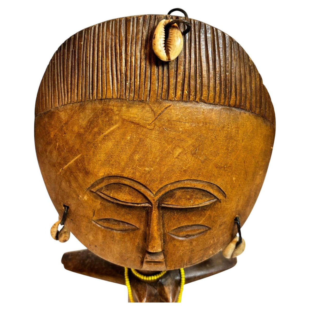 Ashanti Akua’ba Fertility Figure with Cowrie Shells, Ghana, circa 1930 — additional view 11