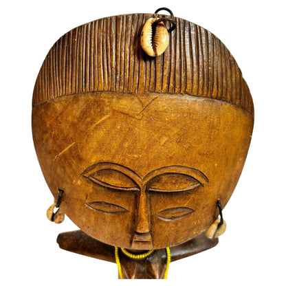 Ashanti Akua’ba Fertility Figure with Cowrie Shells, Ghana, circa 1930 — additional view 11