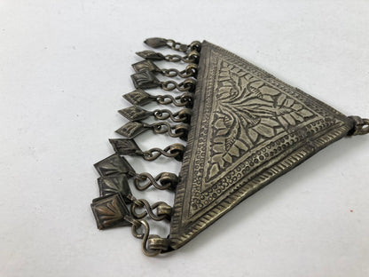 1920s Antique Silver Repousse Talisman Holder from Berber Tribes
