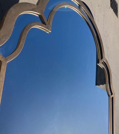 Large Forged Bronze Iron Arched Mirror 6ft 8 Spanish Moorish Colonial style — Mexico