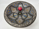 Antique Moroccan Moorish Handcrafted Ceramic Bowl Dish from Fez