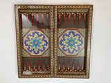 Moorish Persian Inlaid Micro Mosaic Backgammon and Chess Board