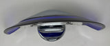 Postmodern Italian Cobalt Blue Murano Glass & Chrome Wall Sconce, 1980s 1 of 7