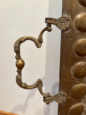 Antique Islamic Mughal Copper Metal Tray Oversized