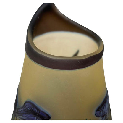 Art Nouveau Cameo Vase Signed Emile Galle 14 inches — additional view 17