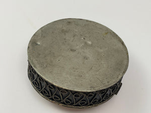 Vintage Moorish Sajai Box with Semi-Precious Stones