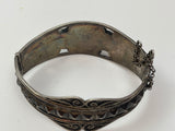 Antique Moorish North African Silver Cuff Bracelet