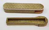 Antique Handmade Khatam Wooden Pen Box