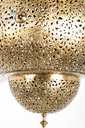 Moroccan Brass Chandelier Pendant Light Fixture Granada Moorish Style