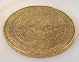 Moorish Islamic Brass Tray Table Spain 1920s