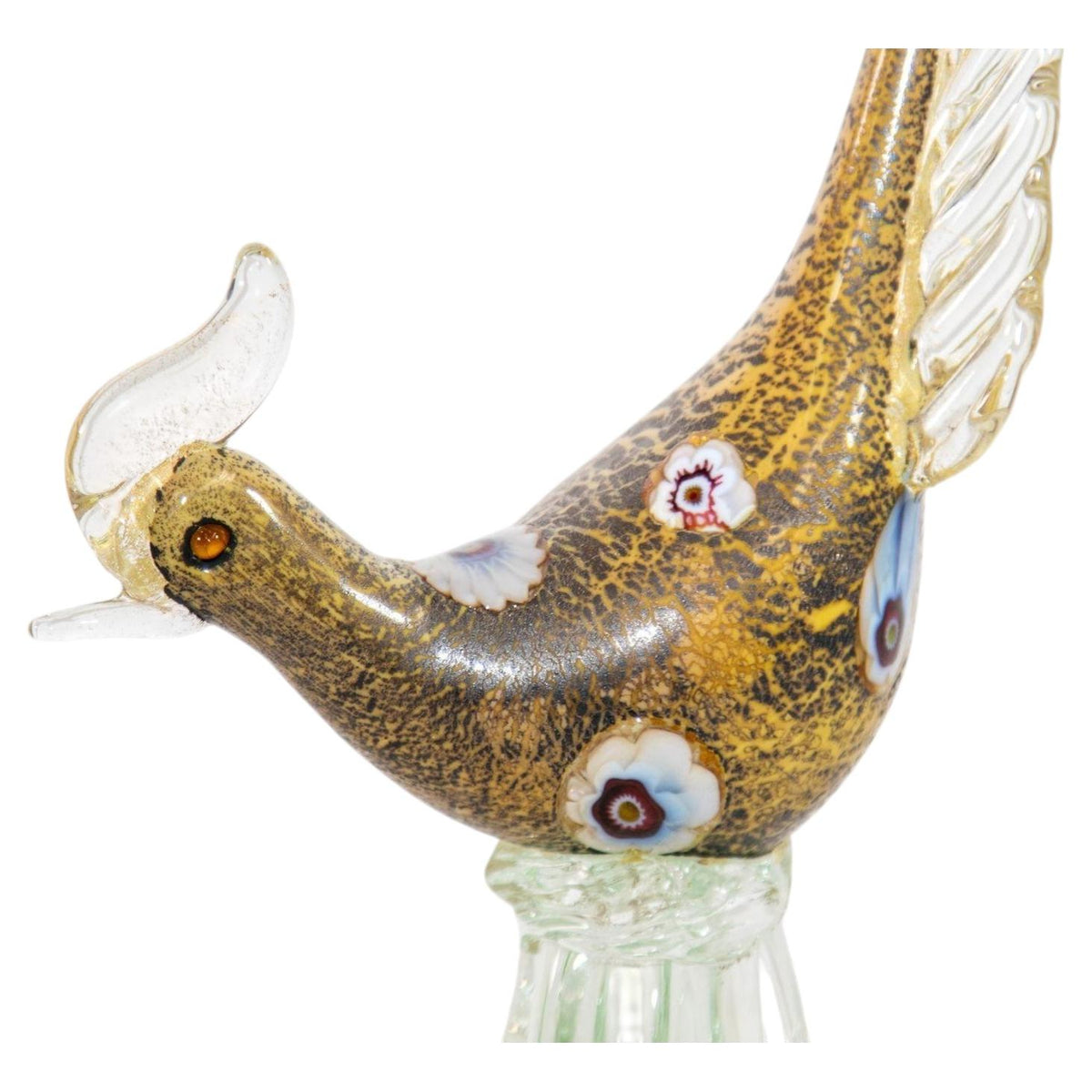 Italian Murano Art Glass Pheasant Bird Sculpture 1960s — additional view 15
