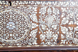 1 Large 19th-Century Ottoman Levantine Mother-of-Pearl Inlaid Dowry Chest