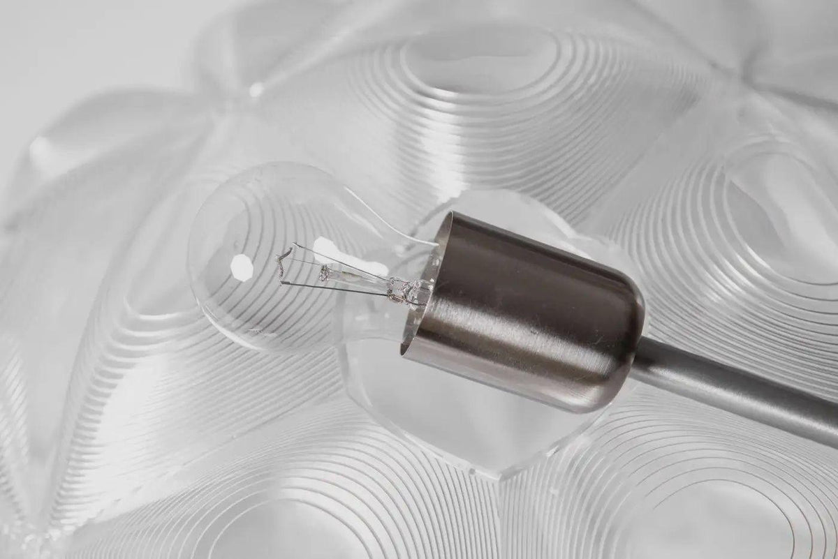 Tom Dixon Lens Clear Polycarbonate Globe Pendant Chandelier, Discontinued
