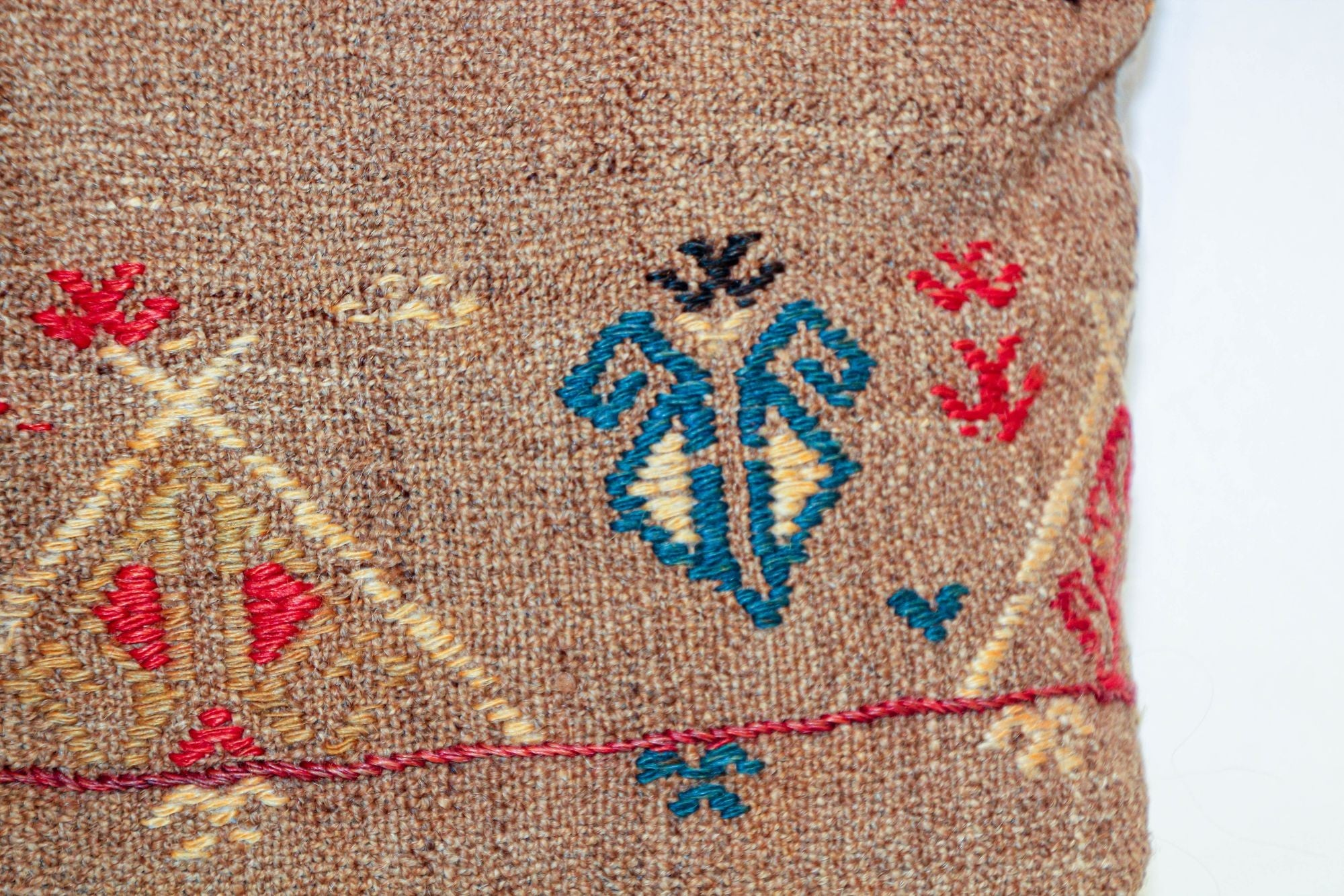 Vintage Moroccan Berber Pillow Hand-woven Rug Pillow