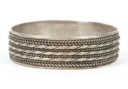 Moroccan Berber Tribal Bracelets, Handcrafted Silver, Folk Art, 1950