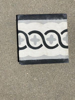 Moroccan Encaustic Cement Tile Sample with Modern Design