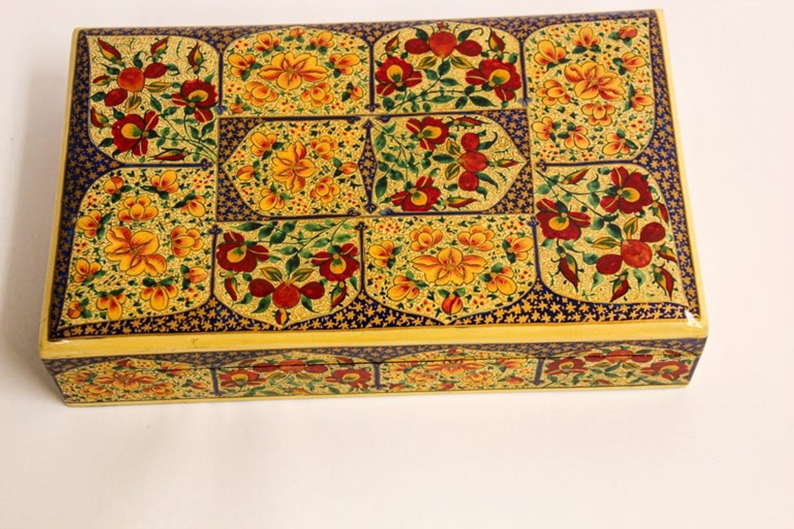 Hand Painted Rajasthani Lacquer Decorative Box