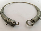 Traditional Silver Torque Necklace Chocker from Rajasthan India