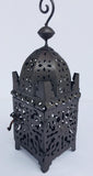 Moroccan Hurricane Metal Candle Lantern Indoor or Outdoor