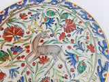 IKaros Hand Painted Carnations and Tulips Decorative Plate Rhodes Greece