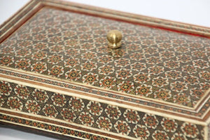 Moorish Decorative Sadeli Micro Mosaic Inlaid Jewelry Box