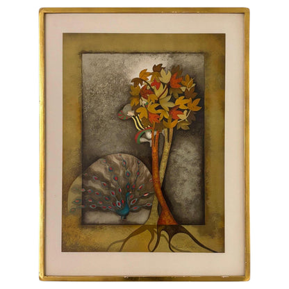 Graciela Rodo Boulanger Peacock For Sophie Signed and Numbered Lithograph 1979 — main image