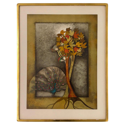 Graciela Rodo Boulanger Peacock For Sophie Signed and Numbered Lithograph 1979 — main image