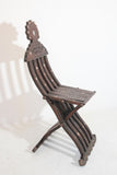 19th Century Moorish Egyptian Pearl Inlaid Folding Chair