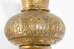 Antique 19th Century Brass Islamic Middle Eastern Persian Floor Lamp