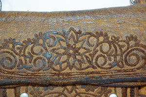 Vintage Moroccan Messenger Leather Bag