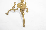 Antique Moroccan Brass Tea Kettle Pot on Stand 1930