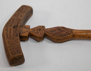 Moroccan Berber Wooden Sugar Hammer Marteau a Sucre Deggaga