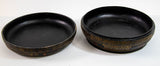 Chinese Export Large Round Box Black Lacquered Gilt Painted Covered Box 1950s