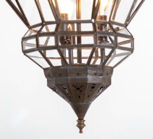 Moroccan Clear Glass Lantern Moorish Granada Spanish Style