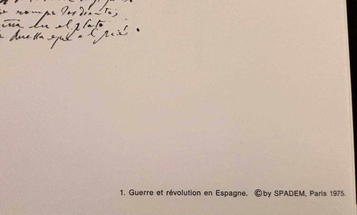 Guerre et Révolution en Espagne 1936-1939 Portfolio after Pablo Picasso 1975 — additional view 5