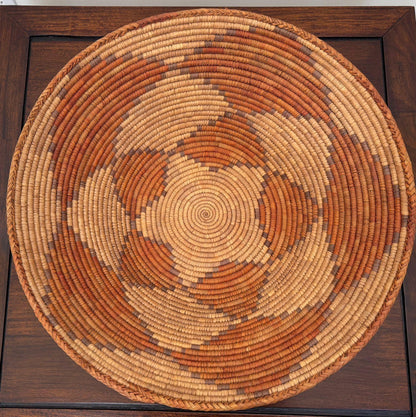 Large American Western Basket Vintage Woven Reed 1950s — additional view 9