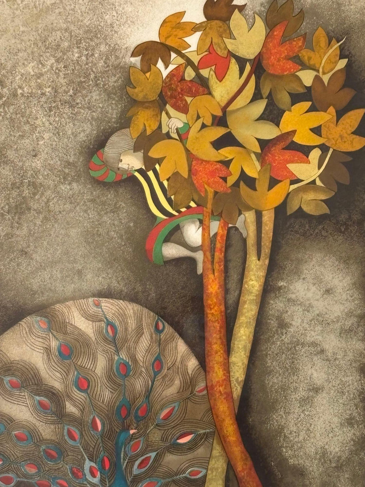 Graciela Rodo Boulanger Peacock For Sophie Signed and Numbered Lithograph 1979 — additional view 7